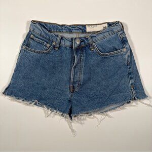 rag & bone Women's Classic Blue Jean Denim Distressed Shorts Size‎ 26